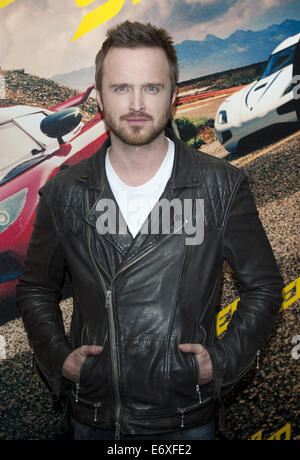 VIP film screening of 'Need for Speed' - Arrivals  Featuring: Aaron Paul Where: London, United Kingdom When: 26 Feb 2014 Stock Photo