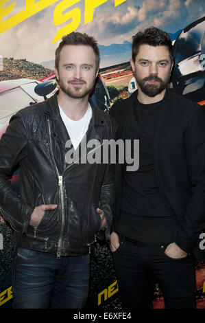 VIP film screening of 'Need for Speed' - Arrivals  Featuring: Aaron Paul,Dominic Cooper Where: London, United Kingdom When: 26 Feb 2014 Stock Photo