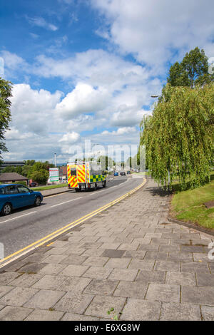 Streets of Airdrie, North Lanarkshire in Scotland Stock Photo