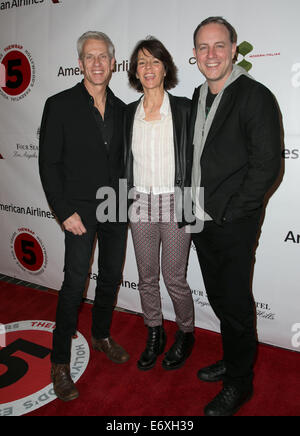 Celebrities attend TheWrap.com 5th Annual Pre-Oscar Event at Culina Restaurant at the Four Seasons Hotel.  Featuring: Chris Sanders,Kristine Belson,Kirk DeMicco Where: Los Angeles, California, United States When: 26 Feb 2014 Stock Photo