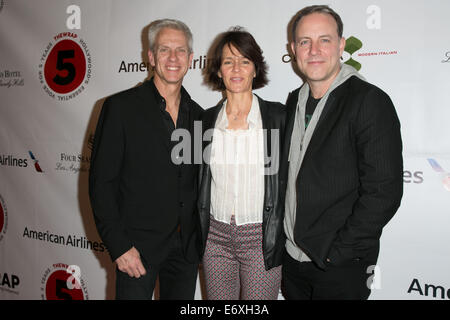 Celebrities attend TheWrap.com 5th Annual Pre-Oscar Event at Culina Restaurant at the Four Seasons Hotel.  Featuring: Chris Sanders,Kristine Belson,Kirk DeMicco Where: Los Angeles, California, United States When: 26 Feb 2014 Stock Photo