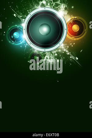 party music background for flyers and nightclub posters Stock Photo