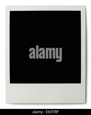 Polaroid with Copy Space Isolated on White Background. Stock Photo