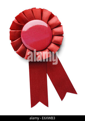 2nd place award ribbon isolated on white background. Stock Photo