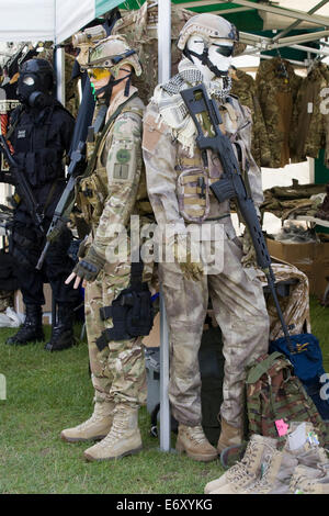 mannequin dressed in military uniforms