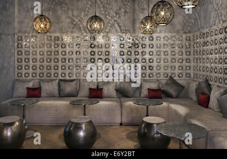 Lounge, Riad Nashira, Marrakech, Morocco Stock Photo - Alamy
