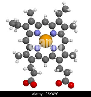 Heme B (haem B) Molecule. Heme Is An Essential Component Of Hemoglobin ...