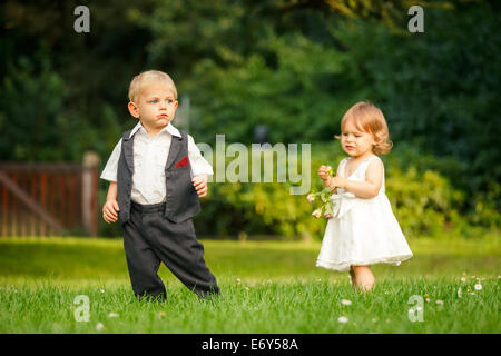 Children in the park Stock Photo