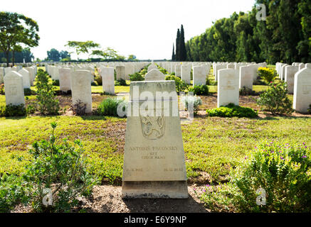 Ramleh Commonwealth War Graves Commission Cemetery. Stock Photo