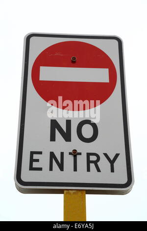 No entry sign, No entry signpost Stock Photo - Alamy