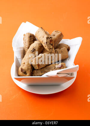 Apricot-raisin fresh bread sticks Stock Photo