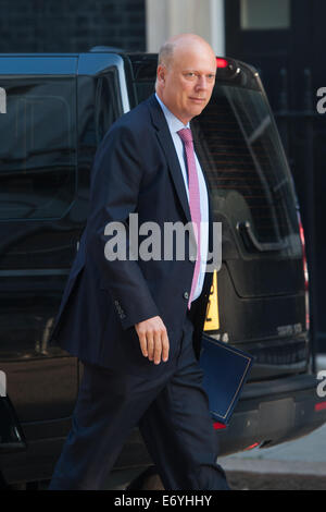 London, UK. 2nd Sept, 2014. Justice Secretary Chris Grayling arrives for a Cabinet meeting at 10 Downing Street, on Tuesday September 2, 2014. Credit:  Heloise/Alamy Live News Stock Photo