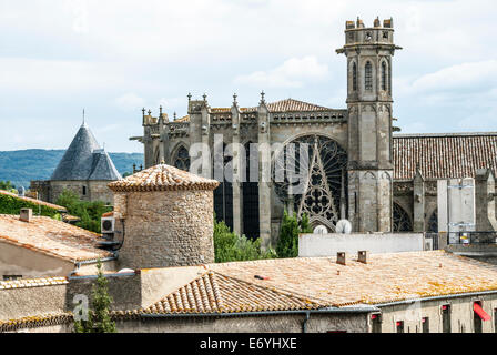Carcassonne Basilique Saint Nazaire Stock Photo