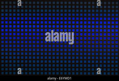 Black hole grid with blue backlight Stock Photo