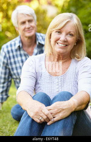 Happy senior couple in nature Stock Photo - Alamy