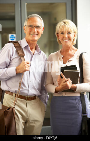 Senior students in college Stock Photo