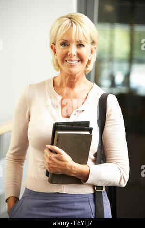 Senior student in college Stock Photo