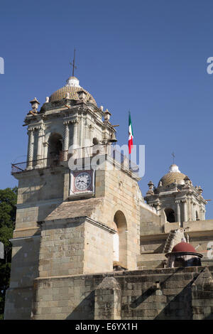 Mexico, Oaxaca, Oaxaca City, The Cathedral of the Virgin of the Assumption, began in 1553 Stock Photo