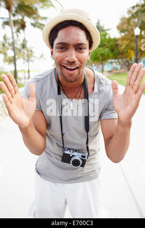 Group Of Friends Having Fun In Park Together Stock Photo