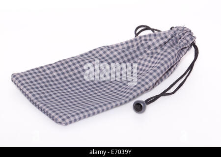 small bag on paper background Stock Photo
