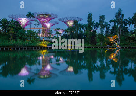 Gardens by the Bay on March 8, 2014 in Singapore. Stock Photo