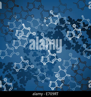 chemical abstract background Stock Photo