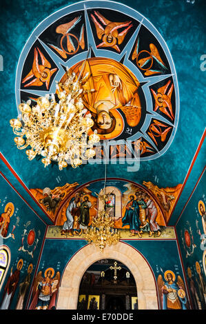 Jordan. Bethany is the settlement and region where John the Baptist lived and baptized. Inside the Greek Orthodox Church. Stock Photo