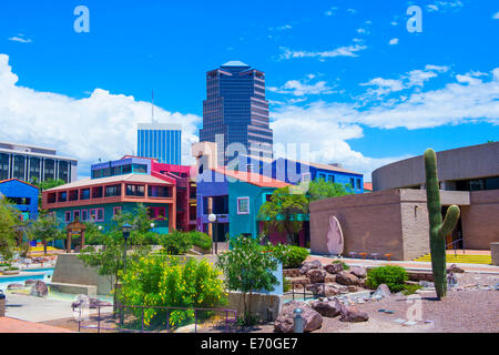 View of downtown Tucson Arizona Stock Photo