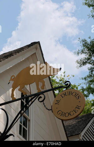 M. Dubois, Grocer Stock Photo