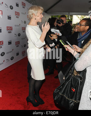 Great British Film Reception honours British nominees of the 86th Oscars - Arrivals  Featuring: Helen Mirren Where: LA, California, United States When: 28 Feb 2014 Stock Photo