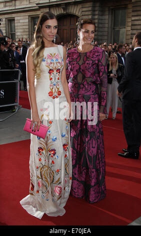 London, UK, 2nd September 2014: Amber Le Bon and Yasmin Le Bon attend the GQ Men of the Year awards at The Royal Opera House in London, UK. Stock Photo