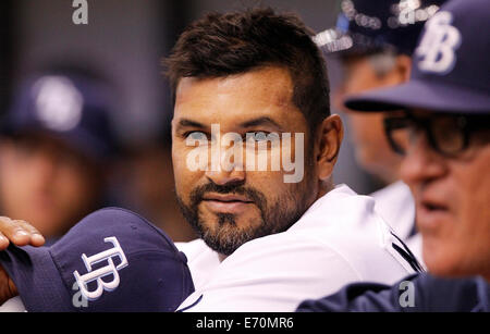 Toronto Blue Jays manager John Schneider looks out from the dugout before a  baseball game against the Miami Marlins, Monday, June 19, 2023, in Miami.  (AP Photo/Lynne Sladky Stock Photo - Alamy