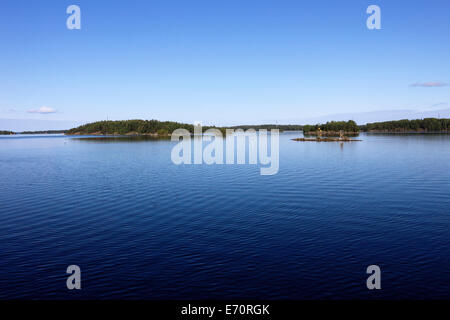 Lake scenery in Lappeenranta, Finland Stock Photo