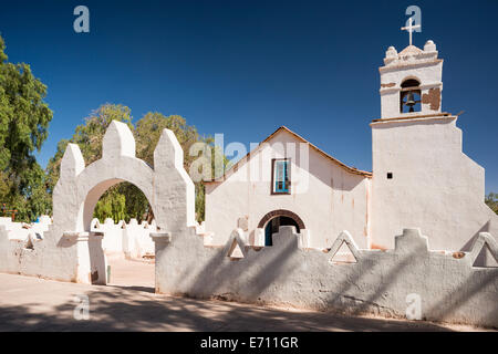 Iglesia de San Pedro (San Pedro de Atacama), Atacama Desert, El Norte Grande, Chile Stock Photo