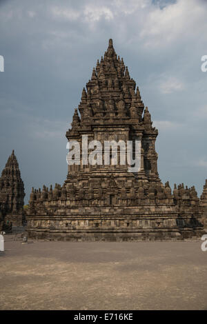 Yogyakarta, Java, Indonesia.  Prambanan Temples.  Brahma Temple. Stock Photo