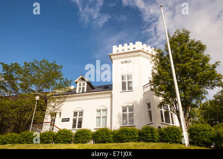 Gimli building, Laekjargata, Reykjavik, Iceland Stock Photo