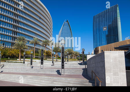 DUBAI,UNITED ARAB EMIRATES - FEBRUARY  2,2012: Overview of the Dubai Mall in Dubai. This is the biggest shopping mall in the wor Stock Photo