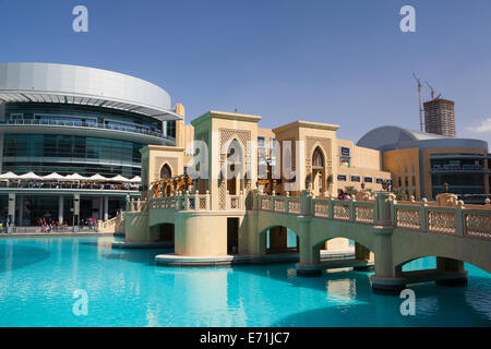 DUBAI,UNITED ARAB EMIRATES - FEBRUARY  2,2012: Overview of the Dubai Mall in Dubai. This is the biggest shopping mall in the wor Stock Photo