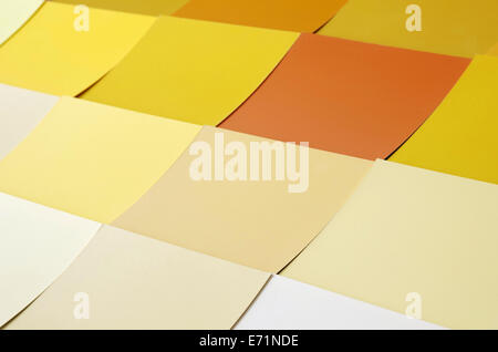 Background with many colorful square paper stickers Stock Photo