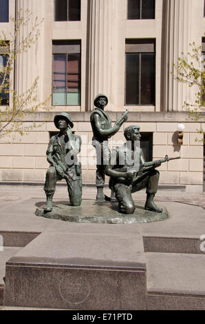 USA, Tennessee, Nashville, Legislative Plaza. Military History Branch of the Tennessee State Museum. Vietnam War memorial. Stock Photo