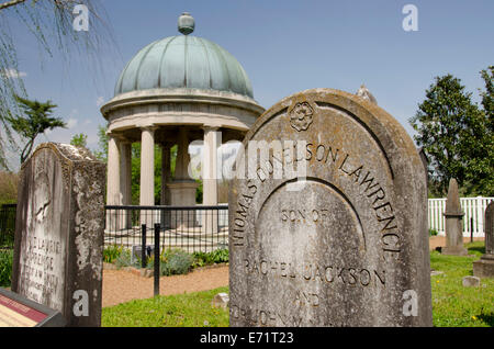 USA, Tennessee, Nashville. The Hermitage, home and plantation of president Andrew Jackson. Family graveyard and Jackson's Tomb. Stock Photo