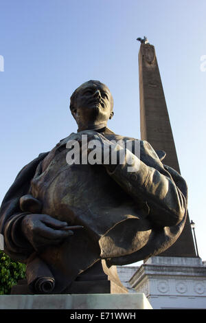 View of the Plaza de Francia-Las Bovedas, Casco Antiguo, Panama City, Panama. Stock Photo