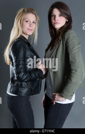 Two young women Stock Photo