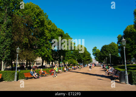 Esplanadin puisto, Esplanade park, central Helsinki, Finland, Europe Stock Photo