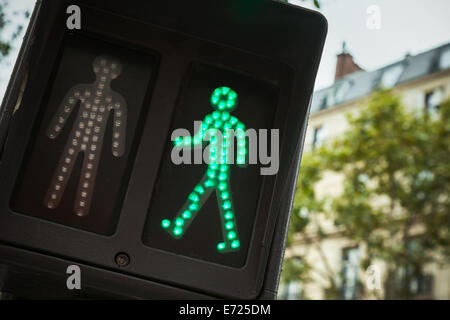 Pedestrian crossing traffic lights show red stop signal Stock Photo - Alamy