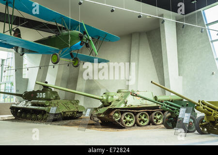 MINSK - AUGUST 28: Exposure Of Weapons And Equipment In The Belarusian Museum Of The Great Patriotic War in Belarussian capital Stock Photo