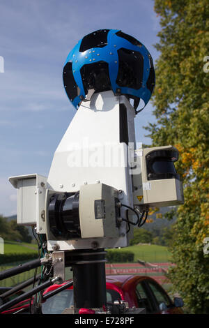 Google Maps Street View camera car in and around Windermere Stock Photo