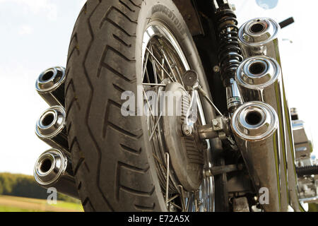 Benelli 750 Sei, exhaust Stock Photo