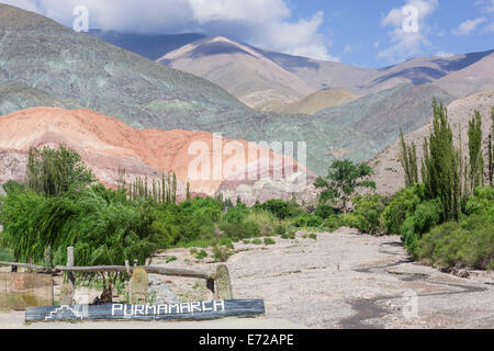 Cerro de los Siete Colores or Hill of Seven Colors, Jujuy Province, Argentina Stock Photo