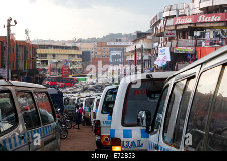 Rush hour in downtown Kampala. Stock Photo